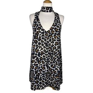 Show Me Your MuMu Friday Choker Dress (Cheetah)